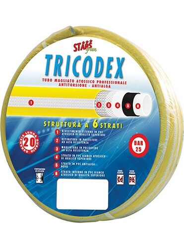 Tubo Irrigazione Magliato Tricodex mm 15 5/8 mt . 25 Stars