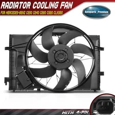 1xRadiator Cooling Fan Assembly with Brushless Motor for Mercedes-Benz C230 C240