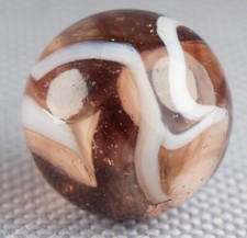 Vintage Marble: NM 5/8 Alley Agate Purple Base Swirl -One Killer Old Mib
