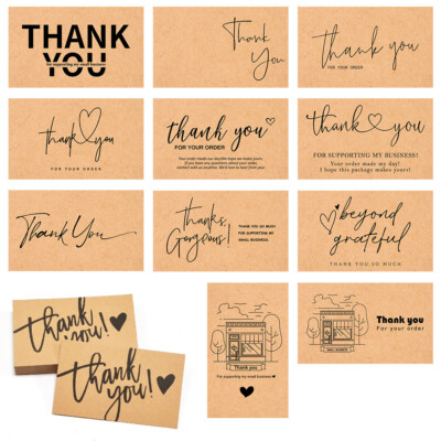 Business Thank You Cards Template Canva, Thank You For Your Order Printable Card, Small Business Editable Thank You Package Insert Pp - View #2