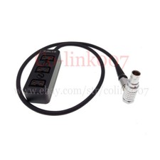 12V Movcam 1B 3pin to 3 Port D-tap Power Splitter Cable P-tap Splitter Adapter