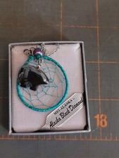 Collar Alaska Diamante Negro Oso Atrapasueños Dije