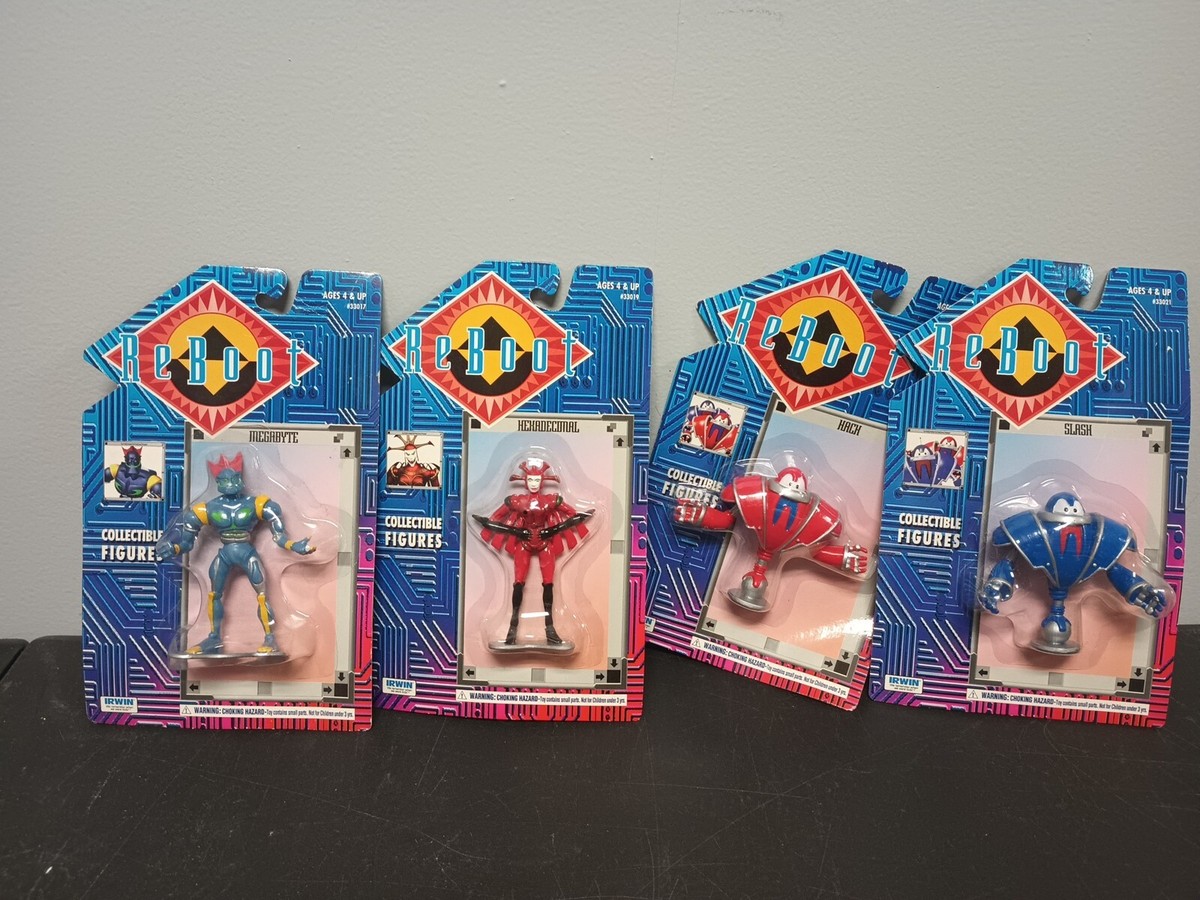 Vintage ReBoot Irwin Toys (1995) 4x Figure Lot Hexadecimal