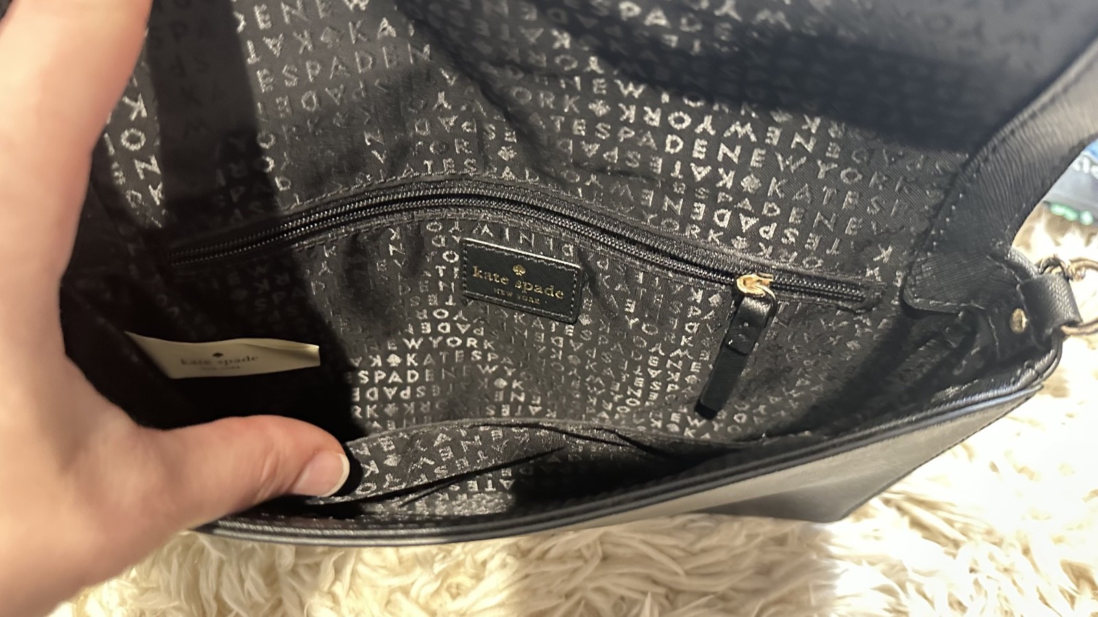kate spade small black crossbody purse thumbnail 3