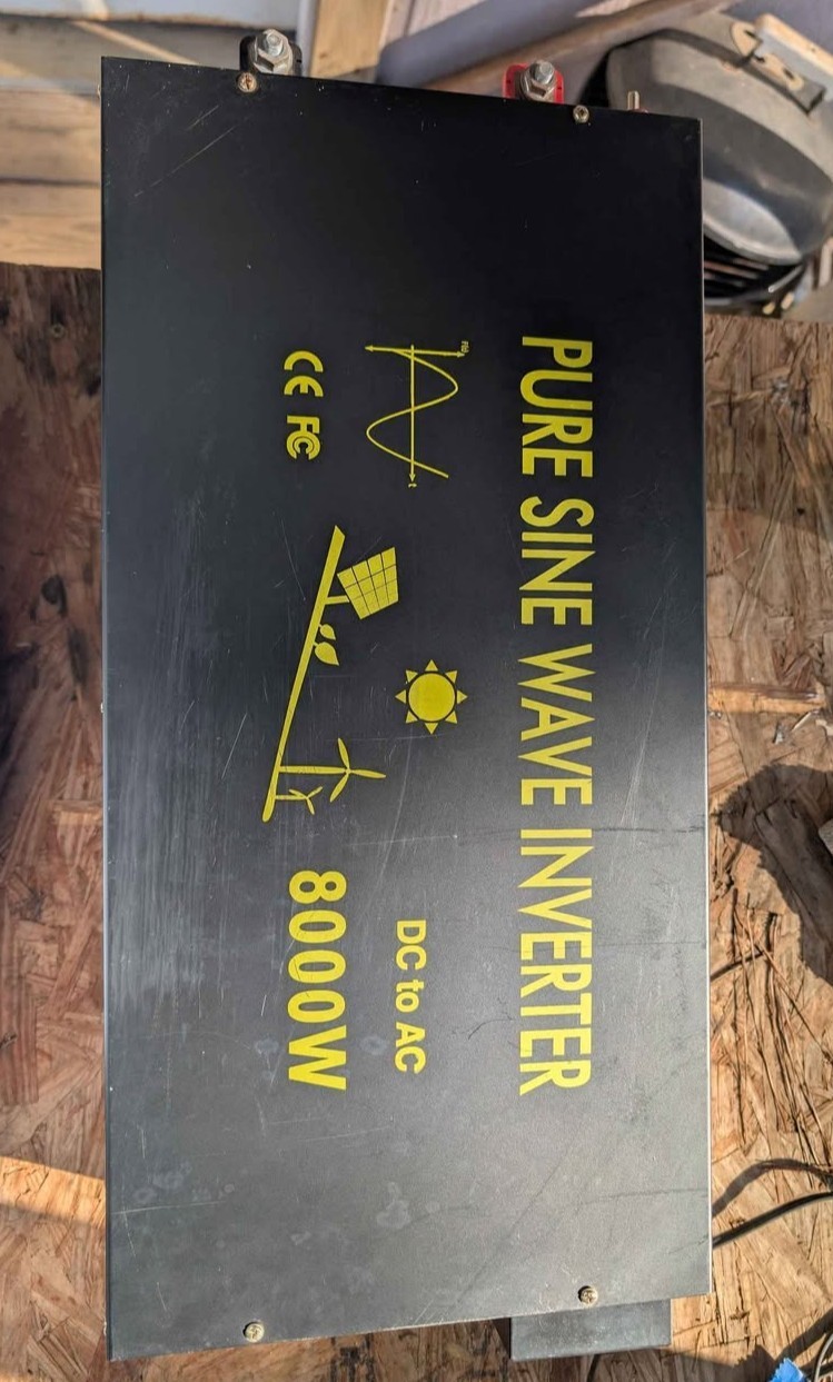 8000w pure sine wave inverter 12v dc to ac power converter car camp home solar