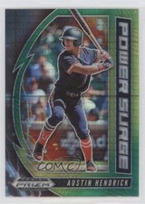 2020 Prizm Draft Picks Power Surge Green & Yellow Hyper Austin Hendrick 4l3