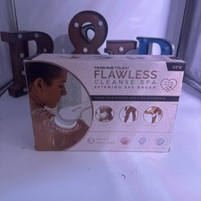 NEW Flawless Cleanse Spa Spinning Spa Brush By Finishing Touch 3 Heads Included