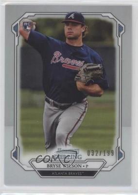 2019 Bowman Sterling Refractor 32/199 Bryse Wilson #BSR-72 Rookie RC 08jk