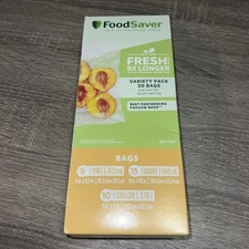 Premium Vacuum Sealer Bags, Multisize Variety Pack, 30-Count, Perfect for Fre...