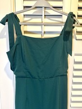 Petal And Pup Green Dress Women Size 8 Smocked Back Zip Stretch NWT