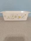 Vintage Pyrex Floral Bouquet Loaf Pan P 315 B 2Qt
