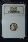1936-S MS66FB (Full Bands) Mercury Dime NGC Certified Gem | Older Holder