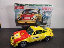 Schuco Rallye 1972 Porsche 911 R Shell, Ducktail Battery Operated Racer & Box