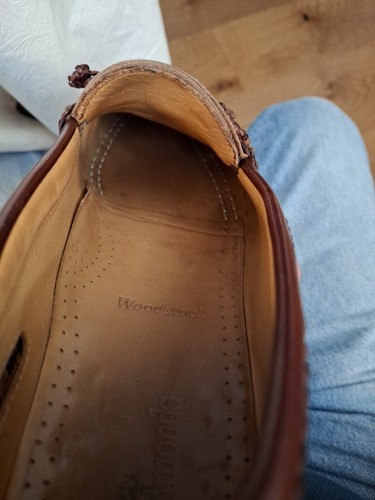 Allen Edmonds 10B Woodstock 2-Tone Brown Leather Loafers with Box USA Made - Picture 12 of 24