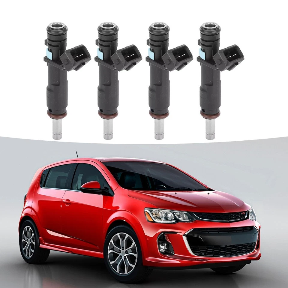 Replacement Part Set of Four Fuel Injectors for Chevy For Sonic and For Cruze - Image 3 of 4