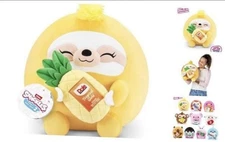 Snackles Series 2 Sloth & Dole 14 Inch Plush by ZURU, Dole Pineapple Sloth P1