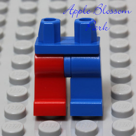 NEW Lego Red & Blue KIng's Court JESTER MINIFIG LEGS Castle Kingdoms Lower 7079