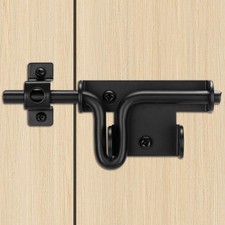 Slide Bolt Gate Latch with Padlock Hole, Heavy Duty Sliding Bolt Door Lock Ha...