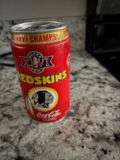 1991 Washington Redskins Super Bowl Champs XXVI Commemorative Coke Can Full