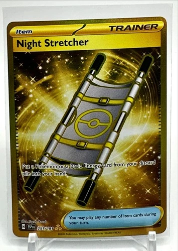 Pokemon Night Stretcher Gold Card Surging Sparks- 251/191