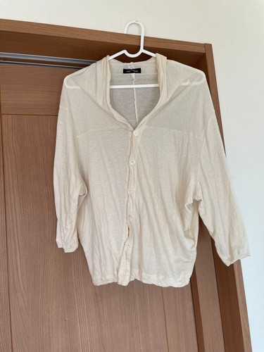 USED COMME DE GARCONS OFF-WHITE LIGHTWEIGHT OUTERWEAR, SIZE GOOD