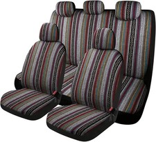Universal Baja Saddle Blanket Car Seat Covers Multi-Color Woven Seat Protector