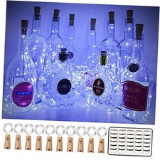 Wine Bottle Lights with Cork Switch 10 Pack  Easy-to-Use 3.3ft 20 LED