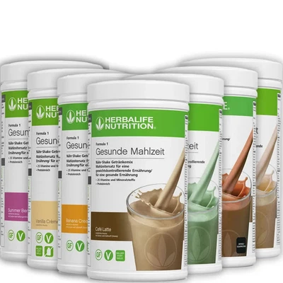 Herbalife Vegan Mahlzeitersatz Shake Formula 1 Proteine Vanille Schoko Erdbeeren