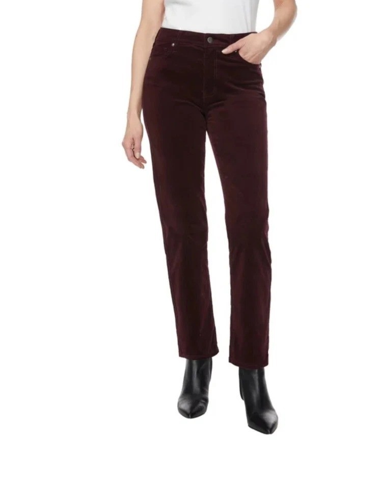 Buffalo David Bitton Corduroy Women's 18/38 Mulberry Straight Leg Stretch  N0539