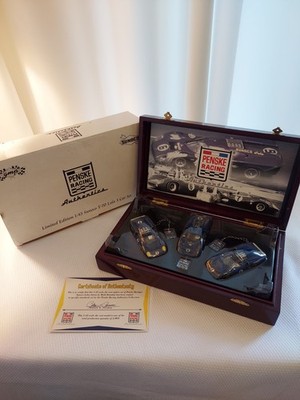 GMP Sunoco T 70 Lola 3 Race Car Set, Penske Racing Donohue Gift Box, 1/43 W COA