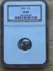1961 SILVER PROOF 10C DIME NGC PF69