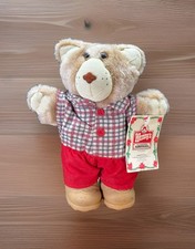 Wendy s Furskins Original Dudley Clothed Checked Top Teddy Bear Vintage 1986