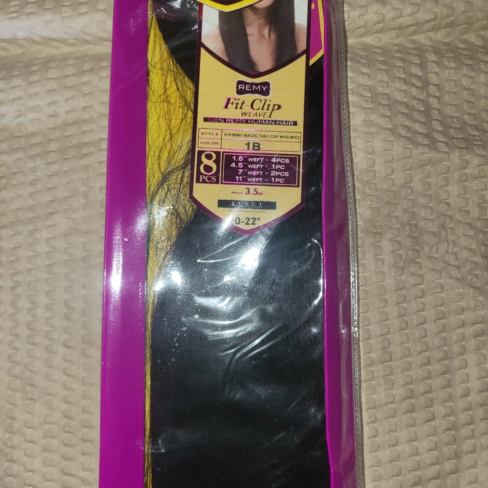 Janet Collection - Fit-Clip Weave H/H MAGIC YAKY CLIP 20"-22" BPCS 1B - Image 3 of 4