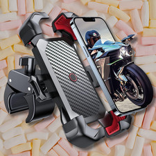 Motorcycle Phone Mount Auto Lock 100mph Military Anti-Shake Bike Phone Holder US