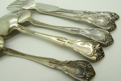 Alvin CHATEAU ROSE Sterling Silver Flatware Set 76pcs, Service for