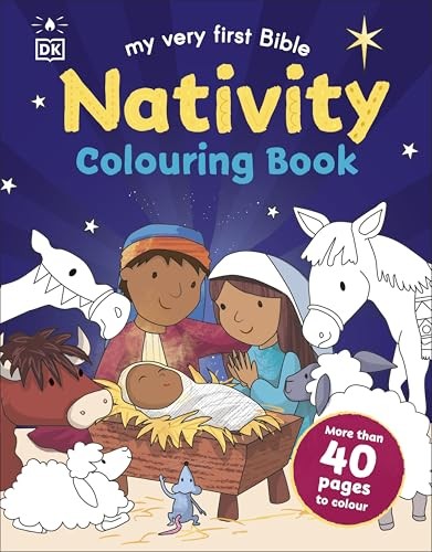 My Very First Bible Nativity Colouring Book by DK (Paperback Book) - Image 3