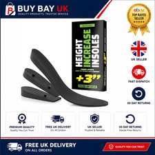 Men's Height Increase Insoles Adjustable Heel Lift Shoe Inserts 2.5-7.5cm