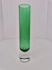 Vintage Blenko Glass 8121M Sommerso Vase In Emerald 8.75” Stunning