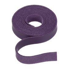 Flat Leather Cord 39 Inch 10mm , for Jewelry Making -1m/Dark Purple
