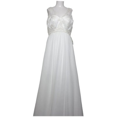 Kleemeier, Hochzeitskleid, Größe: 42, Weiß, Polyester, Einfarbig, Satin #e2n