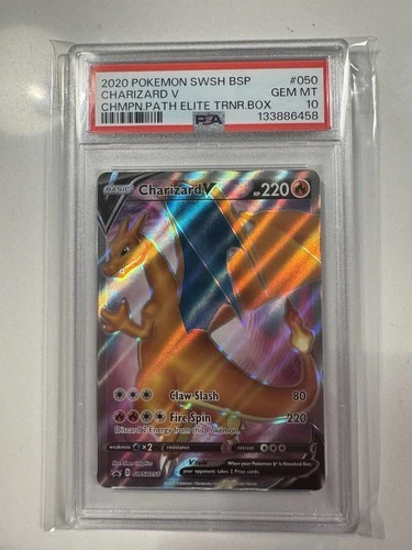 Charizard V | PSA 10 | Champions Path Elite Trainer Box Promo SWSH050 Pokemon