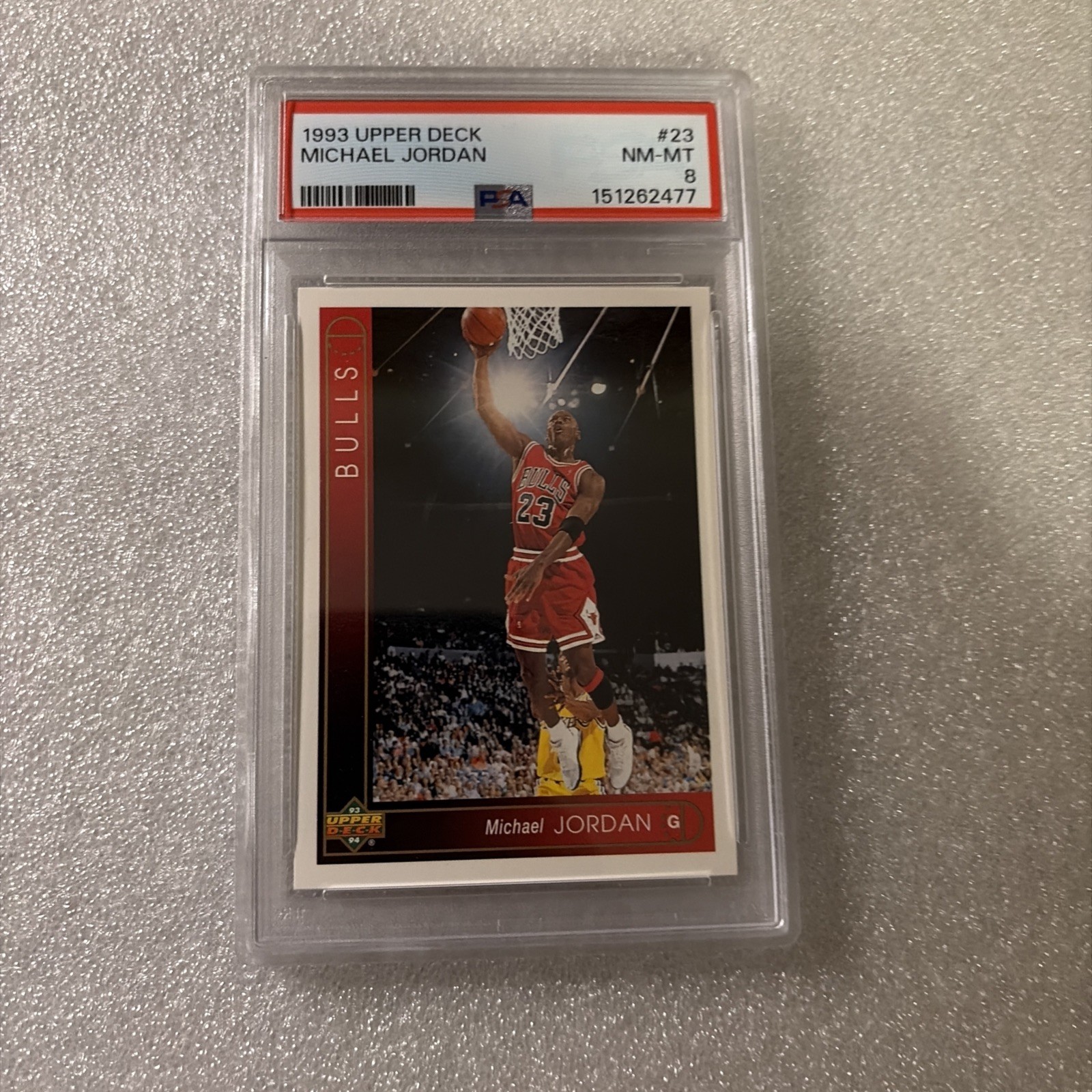 1993 Michael Jordan Upper deck #23 PSA 8