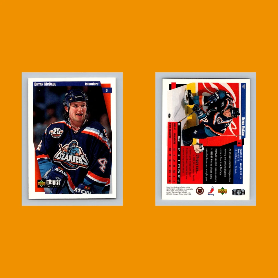 Bryan McCabe #157 1997-98 Collectors Choice New York Islanders Hockey Card NHL - Image 3 of 3