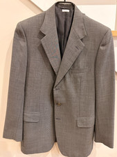 Brioni Traiano Gray Houndstooth Check Wool Sport Coat Blazer Jacket Size US 42