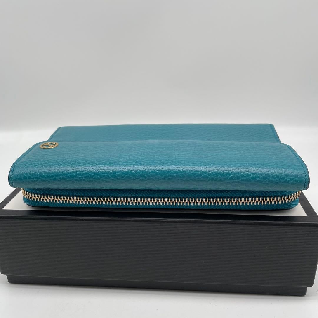 GUCCI Long Wallet Interlocking Double Hook Leathe… - image 5