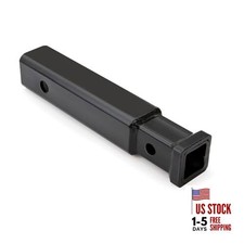 Towpower 7052500 2" - 1.25" Receiver Adapter 7" Long , Black