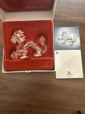 SWAROVSKI 1997 '' The Dragon'' Fabulous Creatures + Stand DO1X971  COA & Box