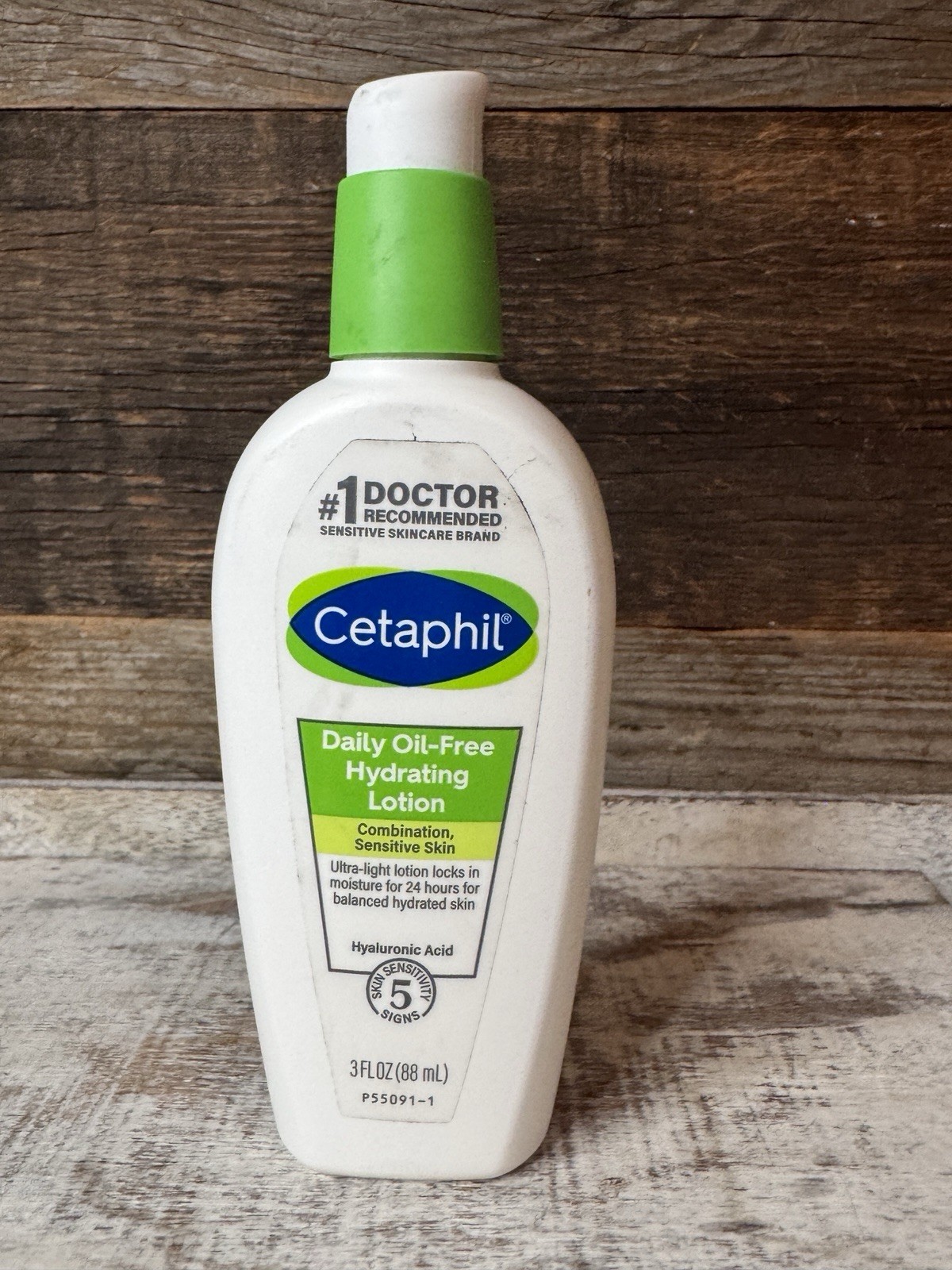 Cetaphil Daily Hydrating Lotion for Face w/ Hyaluronic Acid 3 fl oz – New No Box