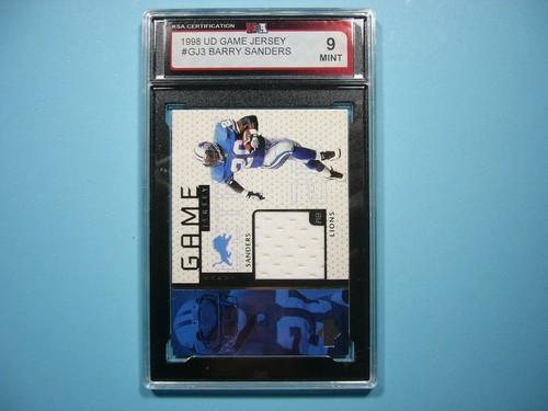 Barry Sanders #GJ3 1998 Upper Deck Game Jersey card