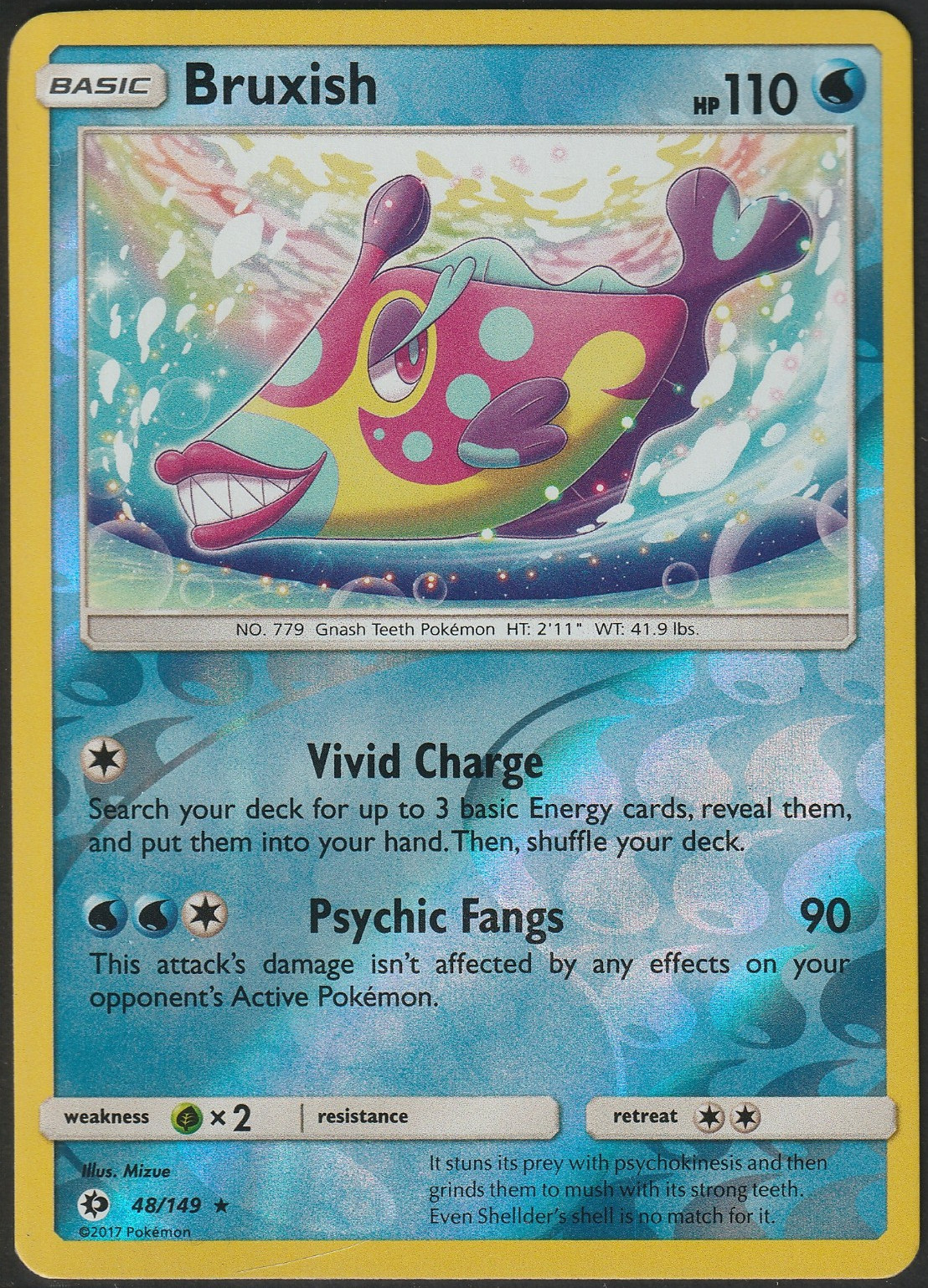 Bruxish 48/149 | REVERSE HOLO | Sun Moon | LP